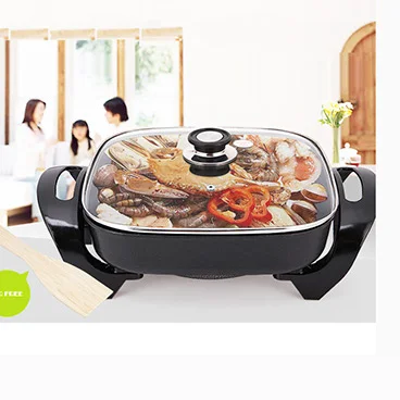 30cm aluminum die-casting square electric fry pizza pan and skillet