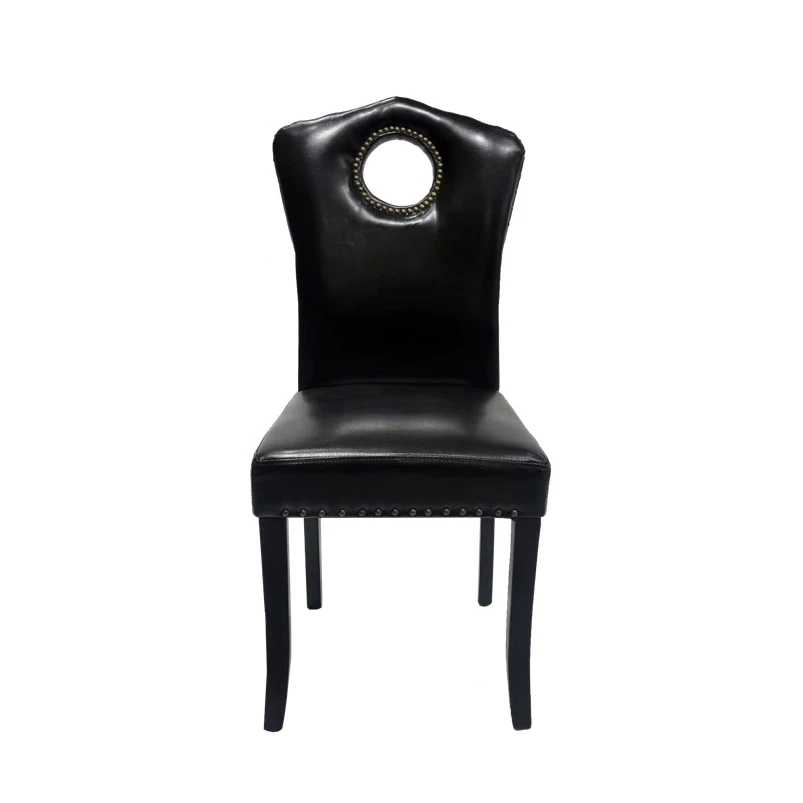 Современный Кожаный обеденный стул с обивкой для ресторана