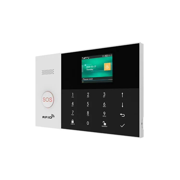 Amazon Hot-selling SOS Two-way Voice Intercom Tuya WiFi and GSM Dual Network Alarm System for Home Security