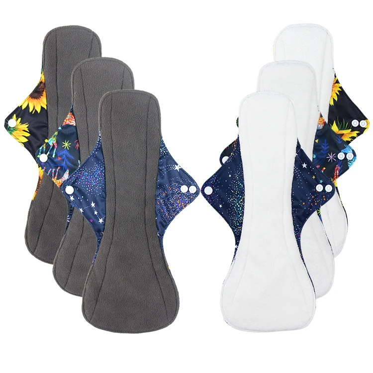 Водонепроницаемые Многоразовые женские менструальные гигиенические прокладки, бамбуковое нижнее белье