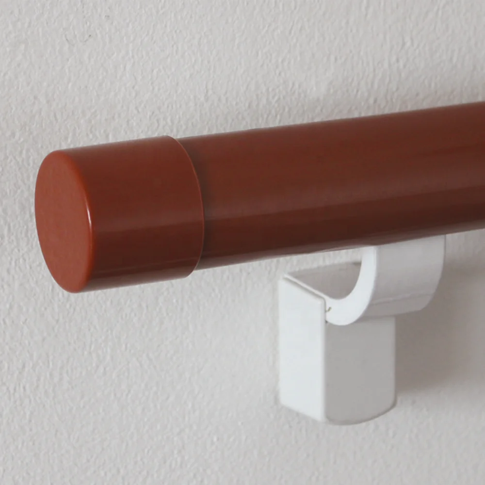 40mm Wall Mounted Round Handrail For Indoor Stairs Corridor PVC Handrail