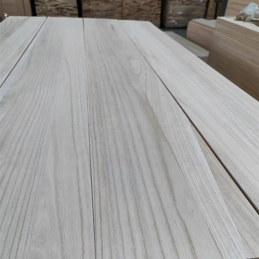Unfinished Customized Solid Paulownia Wood Furniture Edge Glued Board