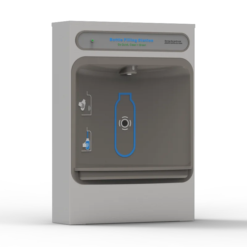 RE35SMS Wall Mount Bottle Filler Bottle Filling Station Surface Mount, Non-Filtered Non-Refrigerated Stainless