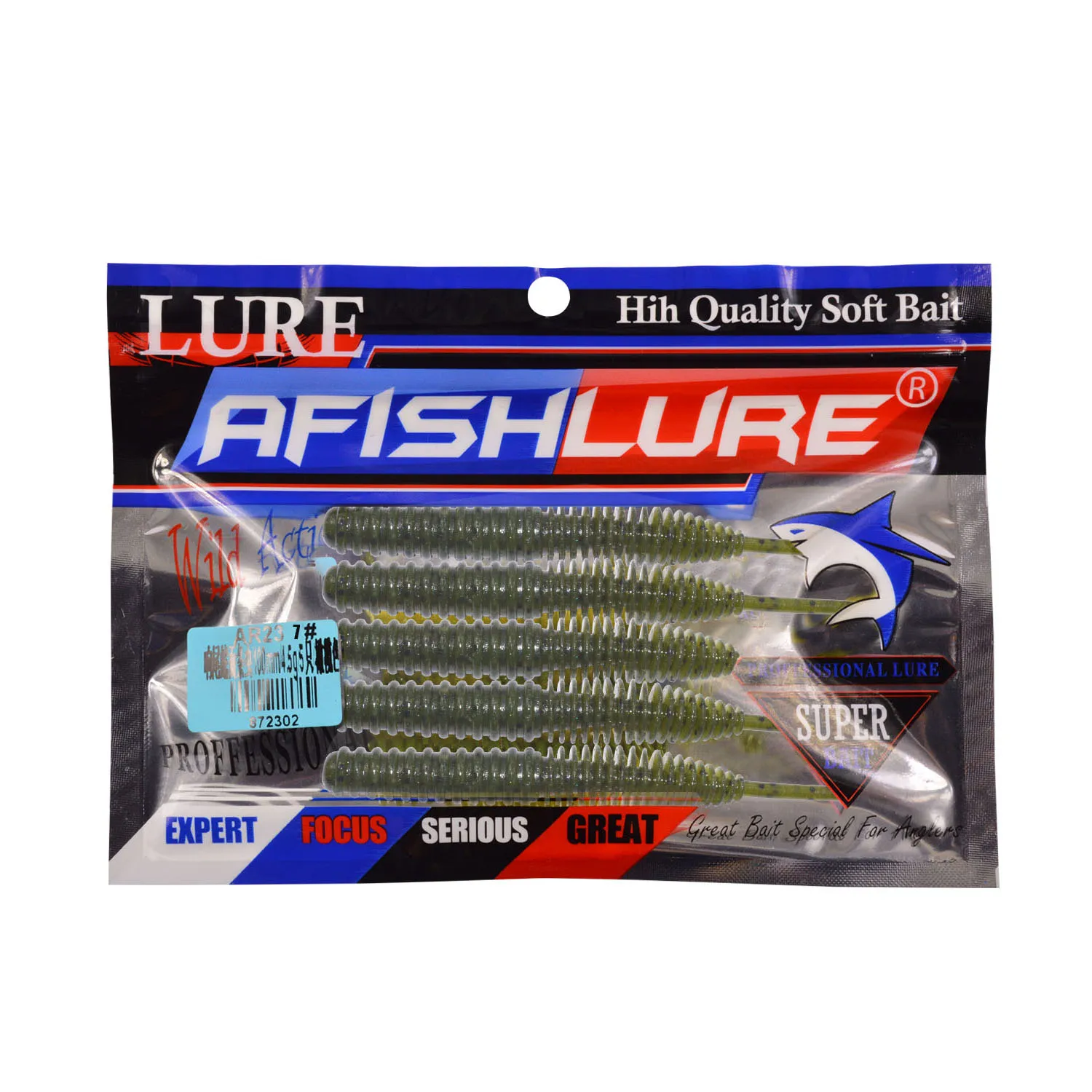 Wholesale 100mm 4.5g 5pcs  straight tail soft Screw Straight Tail Worm soft baits straight tail soft worm lure