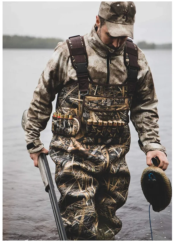 5mm Duck Hunting Waders with  Camo Wader Boot foot 600G Thinsulate  Insulated