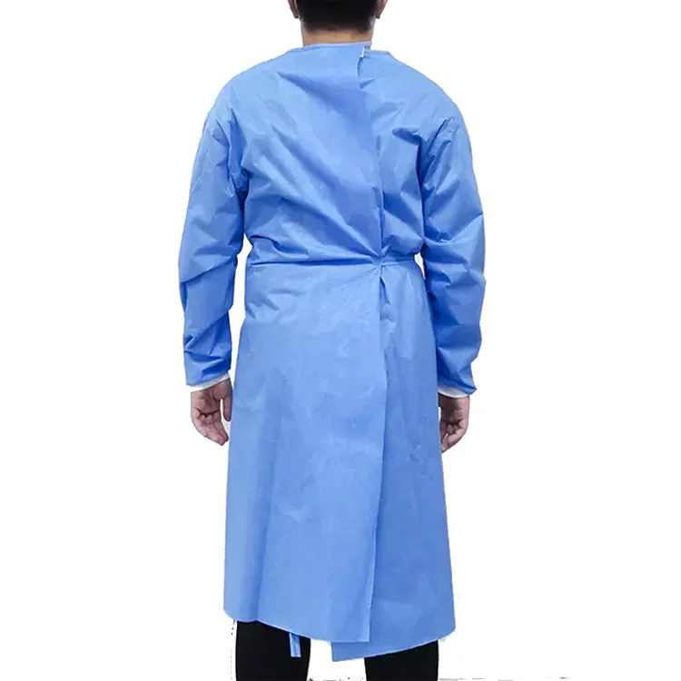 disposable isolation gown plastic gown ppe waterproof disposable gowns clinic uniform Green Cross medical suppliers CE