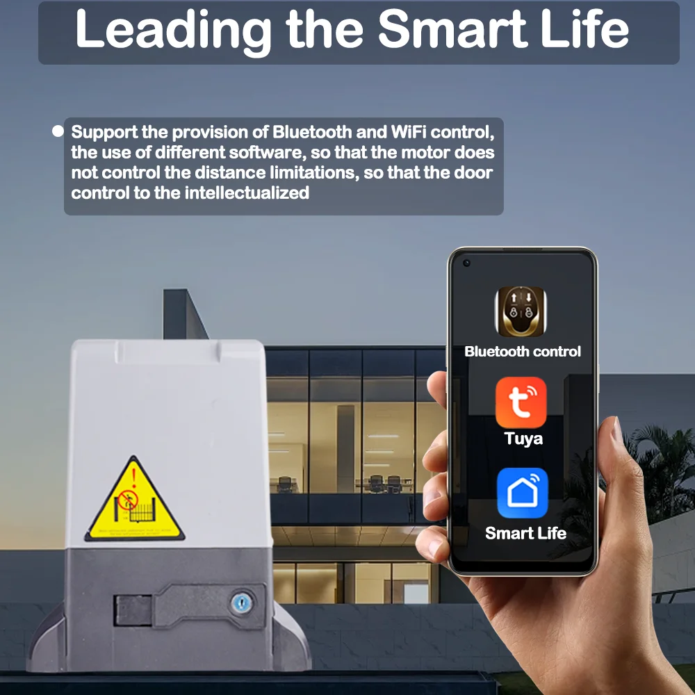 Smart Bluetooth control 550w sliding gate motor 1000kg electric sliding gate motor operator