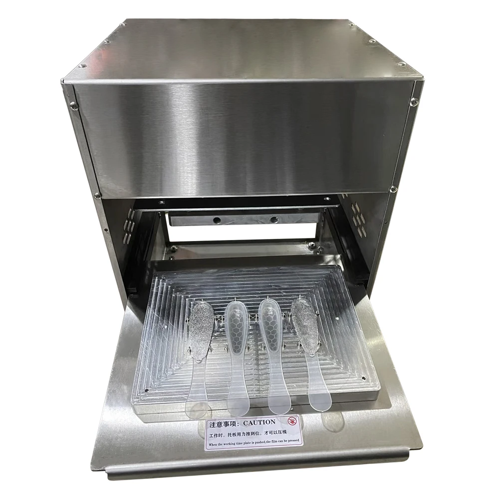 Stainless Steel Automatic Honey Spoon Manual Sealing Machine For Honey Spoon Small Filling Packing Machine Tray Type Portable