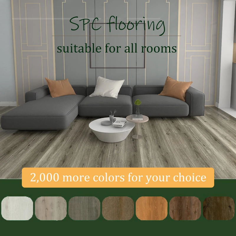 Waterproof fireproof spc vinyl flooring with ixpe eva cork