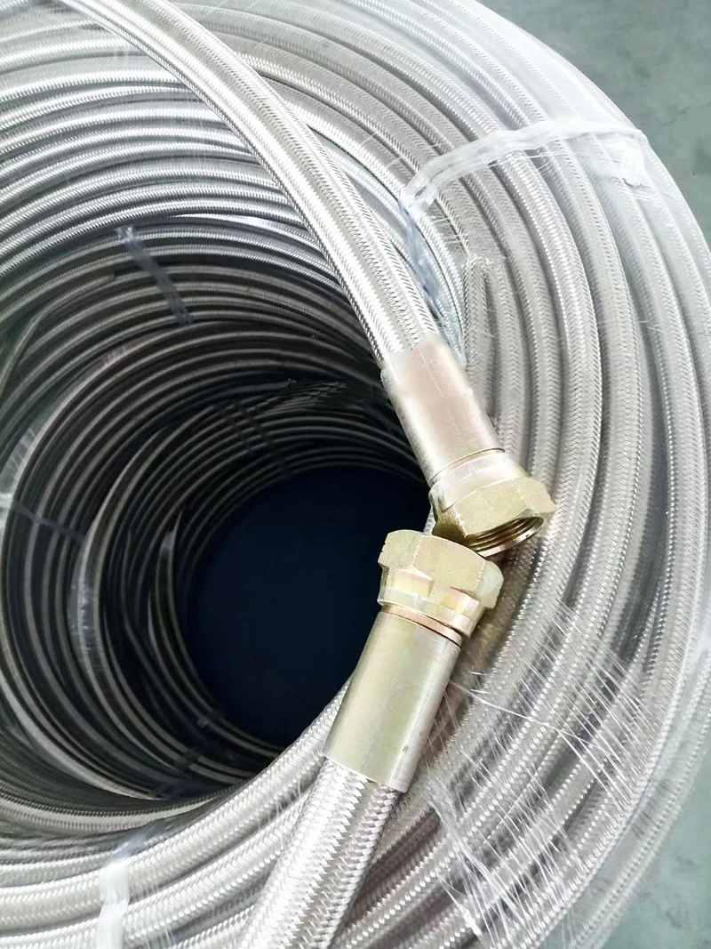 Universal Braided Stainless Steel PTFE Oil Fuel Gas Line Hose