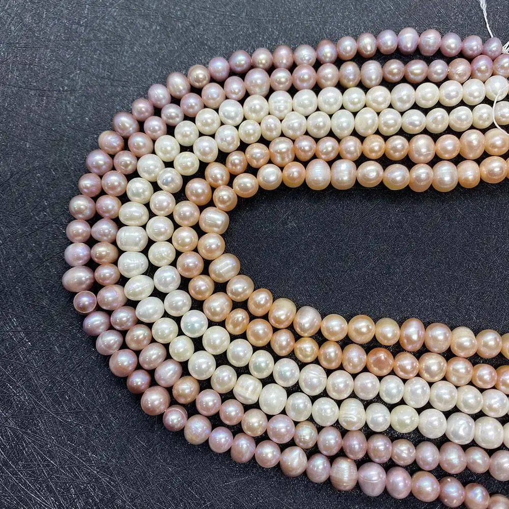 3-12mm Good Quality Natural Freshwater Pearl White pink Purple Freshwater Cultured Pearl for Jewelry Making