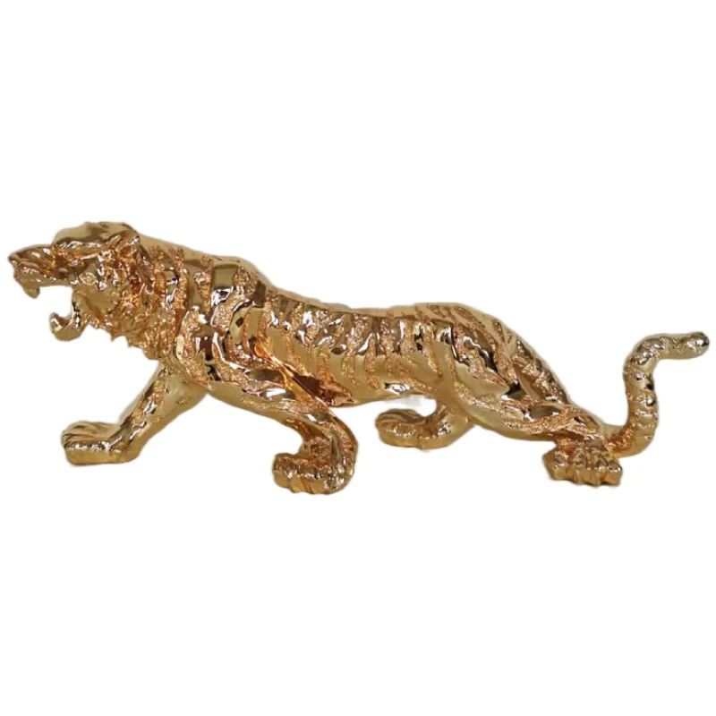 yiwu Resin Crafts small Animal Hotel Office Home sculpture big statue tiger for sale