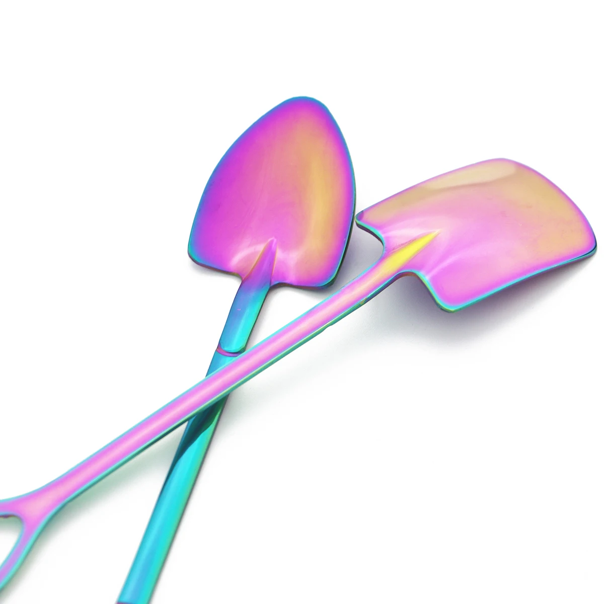 Customized 304 Stainless Steel Bar Dessert Ice Cream Unique Shovel Scoop Metal Spoon Set