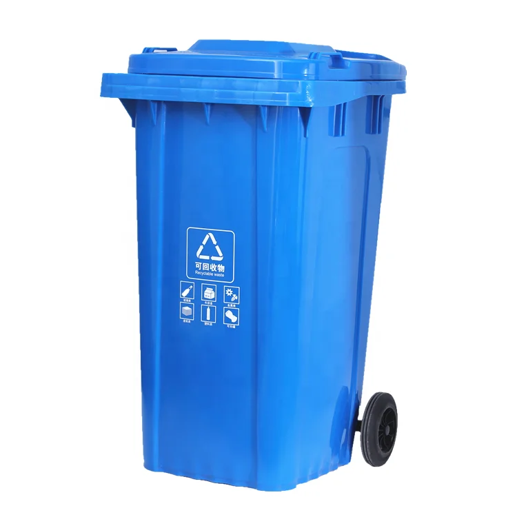 High quality large capacity industrial 240L trash can garbage waste bin for sale