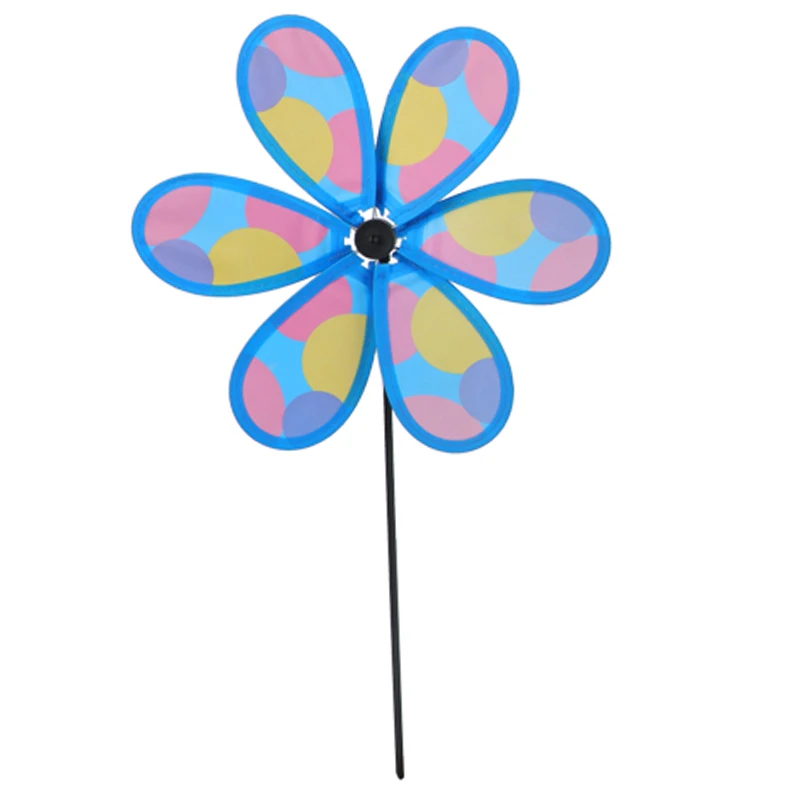 Lawn Decoration Sunflower Pattern Pinwheel Patio Garden Windmill