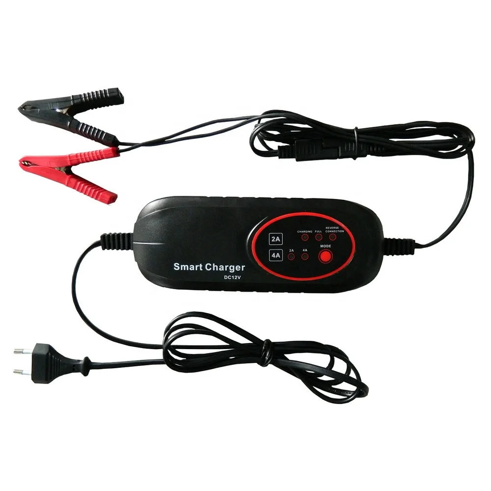 Зарядное устройство для автомобильных аккумуляторов, 12 В, 2 А, 4 а, 100-220 В