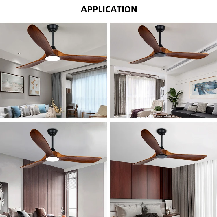 Modern ceiling fan hot selling product luxure fan ceiling dc energy saving wood ceiling fans with light
