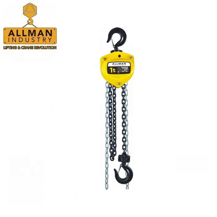 ALLMAN 3M Height 5 Ton Chain Block Hoist with Galvanized Hand Chain