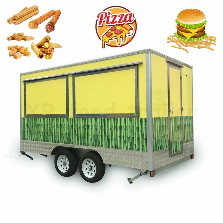 High Quality Mobile Fast Food Carts Concession Food Trailer Wheat Flour Mobile Restaurant Equipment Mobile Car Engine Oil