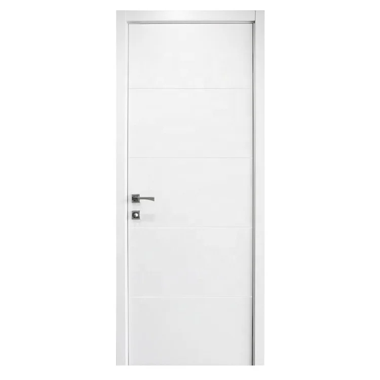 Good quality of PVC laminated design solid wood internal MDF doors