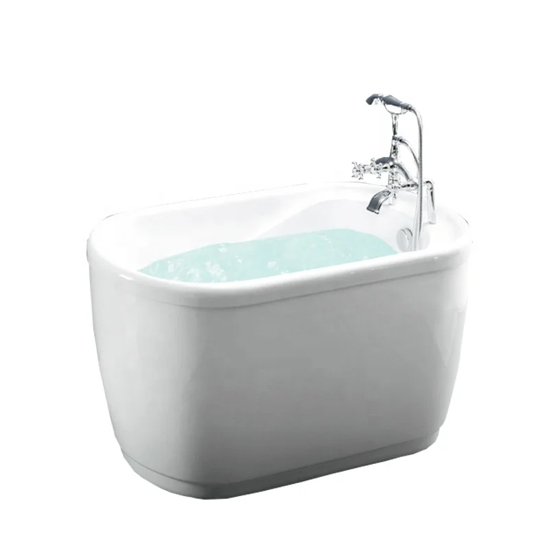 New Small Mini Freestanding Soaking 120 cm 48 inch Acrylic Bath Tubs Bathtubs for Sale