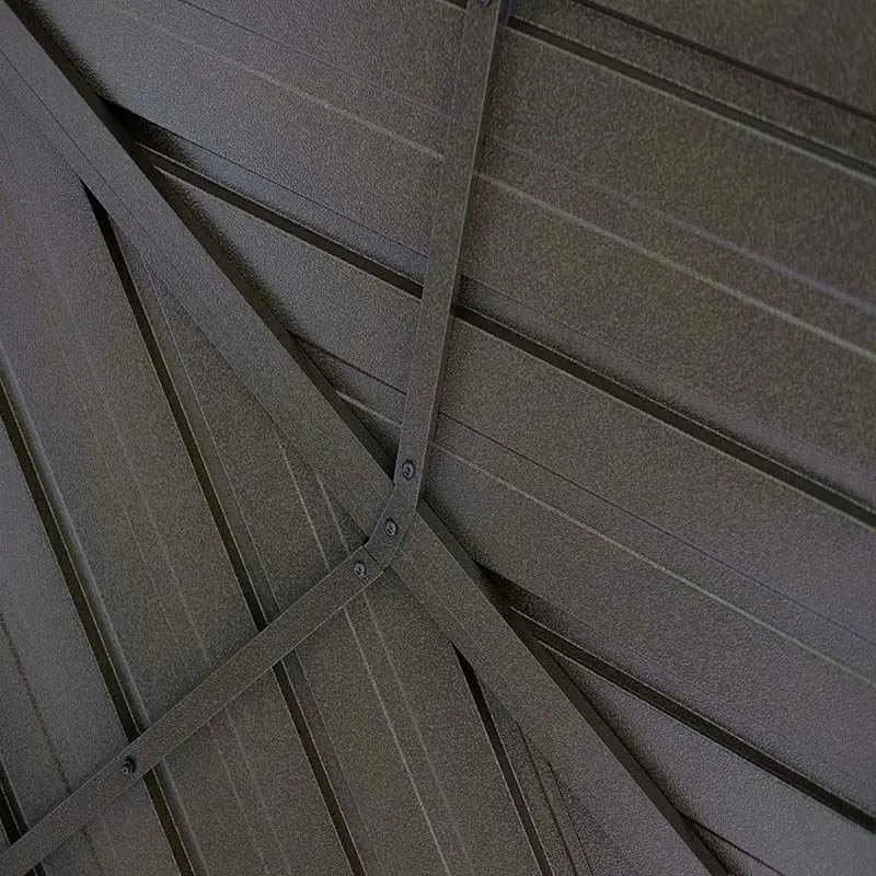 Garden Solar Energy Pergola Aluminium Grape Trellis Luxury Grain Morden Outdoor With Retractable Sunshade Gazebos Canopy 3.5X4M