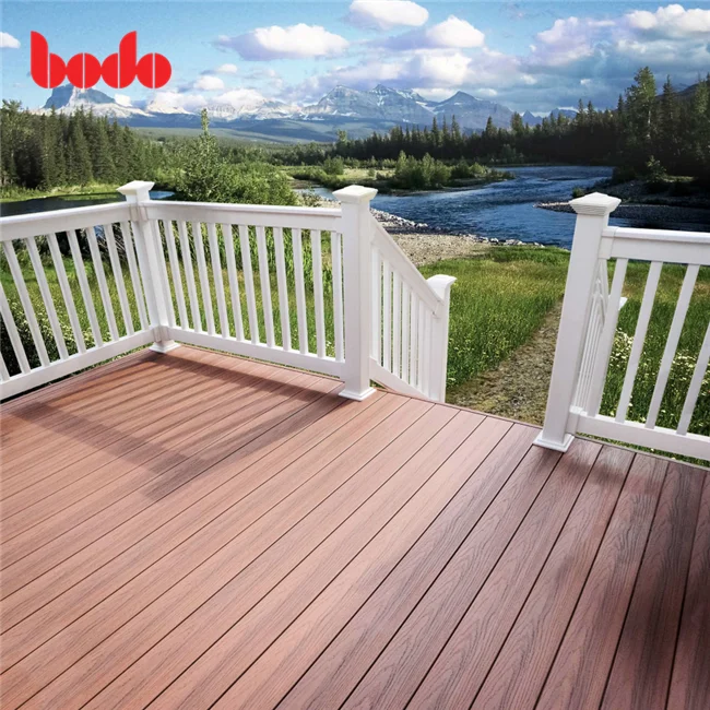 PVC Plastic Fence Balcony Vinyl Staircase Railing