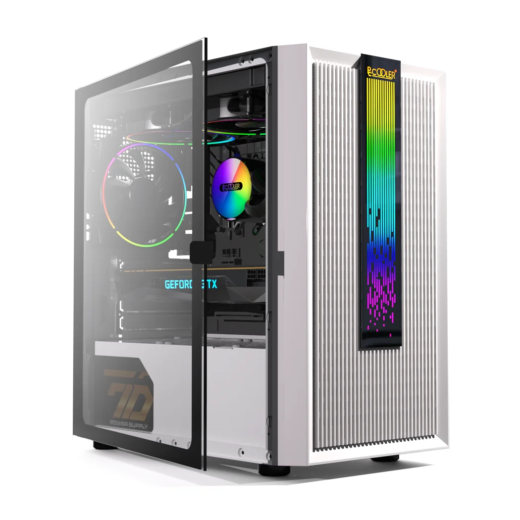 PCCOOLER M-ATX ITX игровой ПК Чехлы стандартный корпус ПК черный белый цвет компьютерных игр чехлы