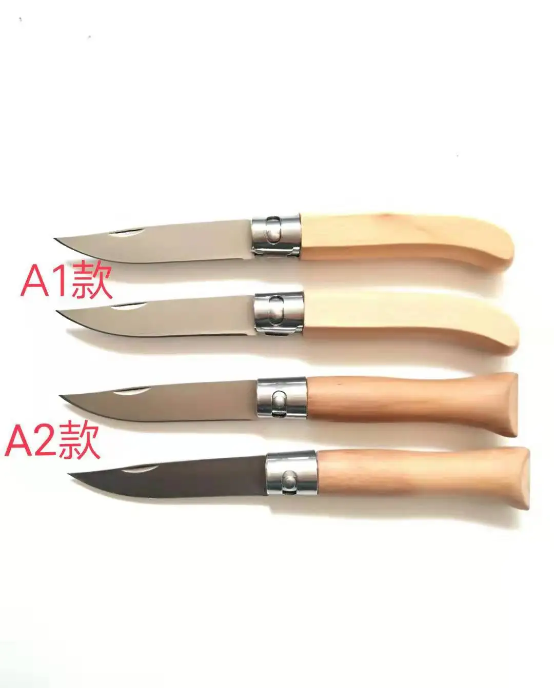 Lightweight Stainless Steel Cutter Daily Use Utility Survival Folding Camping Outdoor Pocket Knife Wood Handle