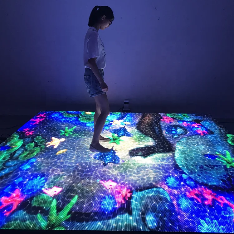 interactive starlit twinkle 3d sea led dance floor wireless