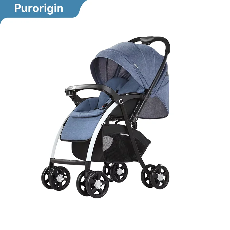 Purorigin Wholesale Luxury Foldable Lightweight Baby Buggy Compact Baby Pram Travel Stroller for 0-36 months