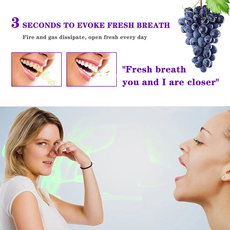 Wholesale Mint Oral Breath Spray Natural Fresh Fruit Dry Mouth Spray Removal Bad Breath 0 Alcohol Breath Fresheners