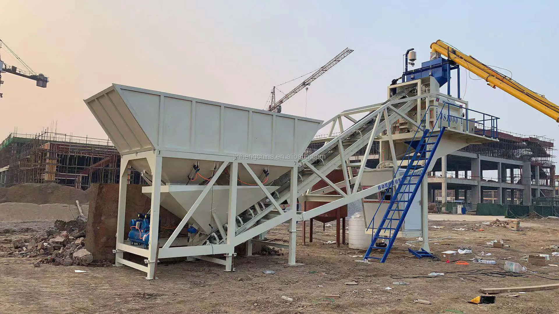 stationary concrete mixer  concrete_batching_plants concrete  mixing plant continuous
