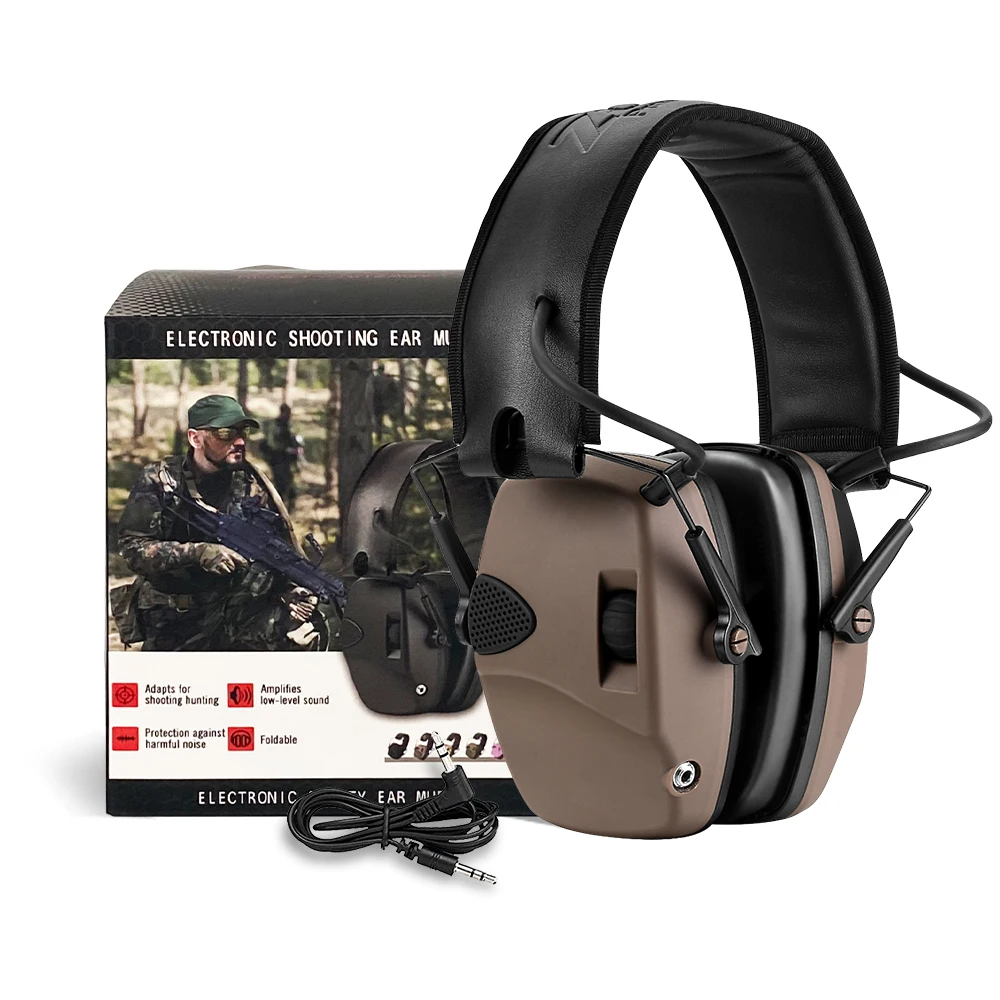 Electronic Earmuffs Shooting Tactical Ear Protection Noise Cancelling Outdoor Electronic Earmuff Hearing Protection Hunting