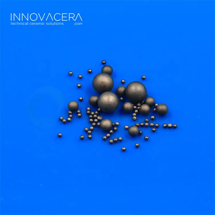 Excellent abrasion resistance Silicon Carbide Ceramic Grinding Balls for Glass / Engineering Ceramics