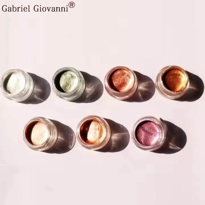 Makeup Waterproof Sweaproof High Quality High Pigment Cosmetics Shimmer Glitter Liquid Jelly Highlighter