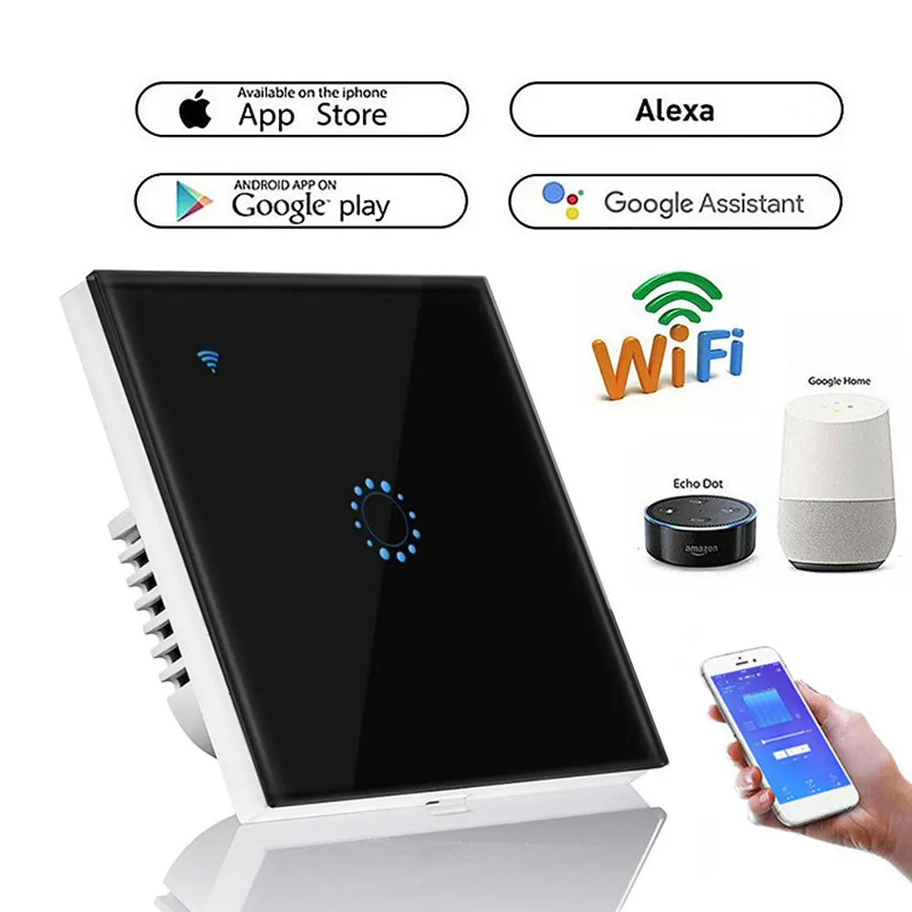 Умный выключатель для внутреннего освещения 2 канала Wi-Fi 4 3 австралийский стандарт умный дома