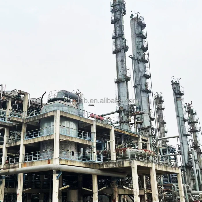 daily processing 5-10Tons continuous distillation decolor used engine oil