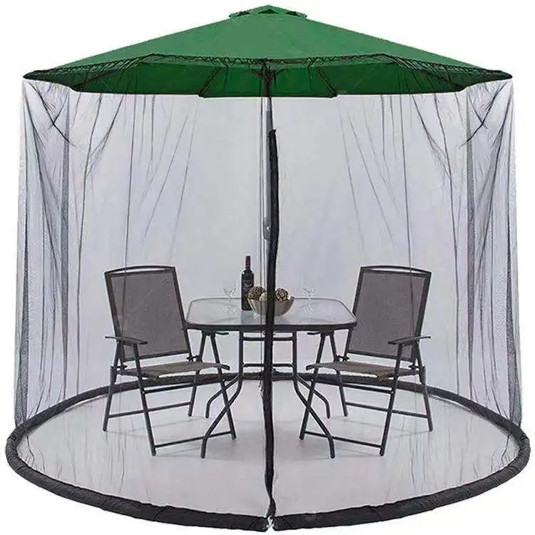 Hot Selling Outdoors dining room sunshade beach umbrella mosquito net