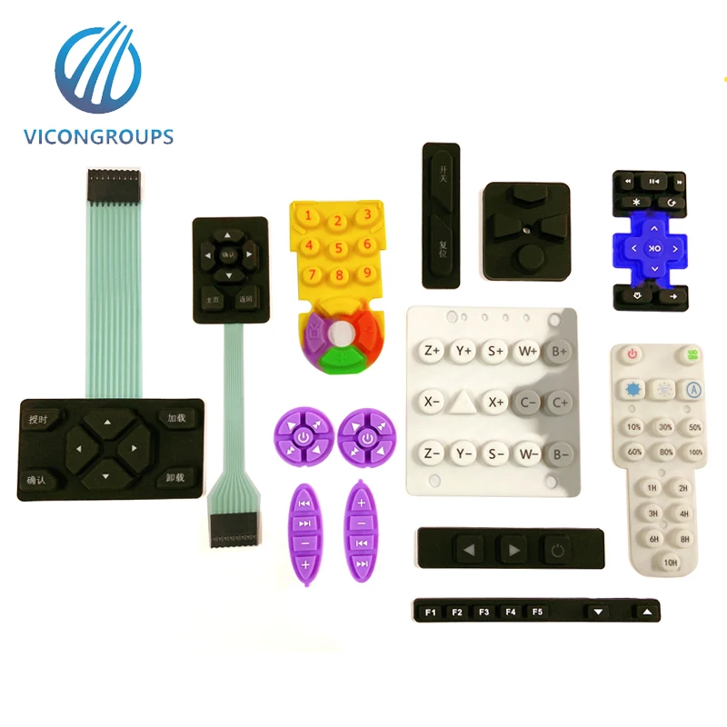 Лидер продаж, изготовленные на заказ мембранные клавиатуры, силиконовая резиновая клавиатура