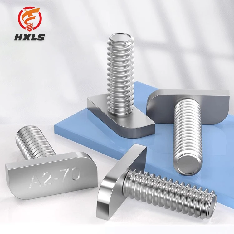 Stainless steel hammer head T shaped bolt t head M8*20 M8*25 T- bolt for solar mounting