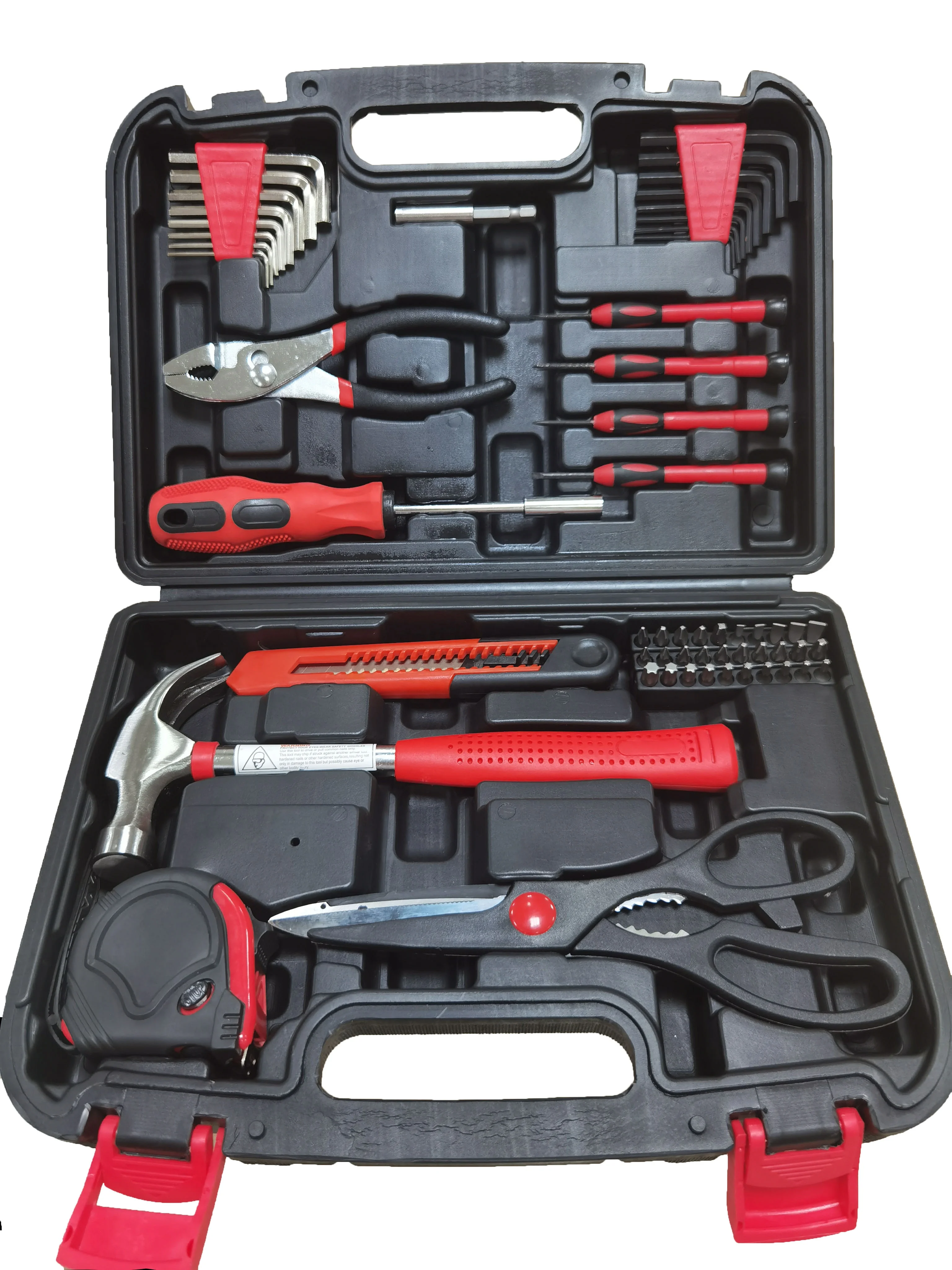 OK_TOOLS H21085A 57 шт. наборы бытовых инструментов для amazon дешевый набор домашнего использования «сделай сам» с молотком и плоскогубцами