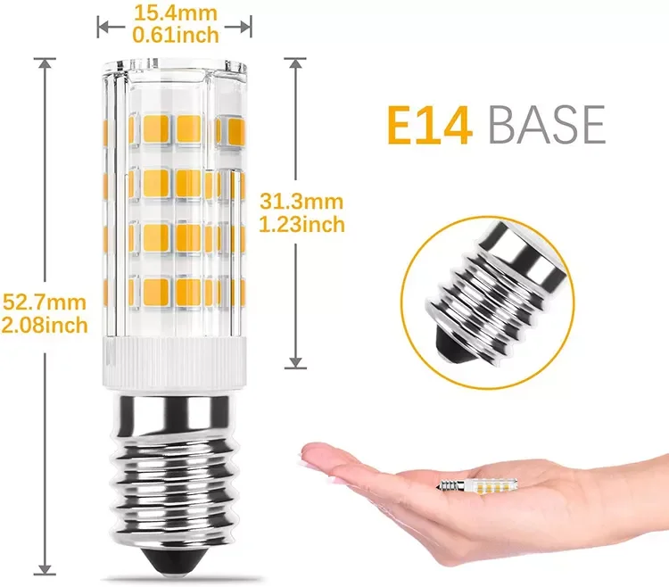 Europe standard E14 E12 2W 3W 4W high brightness 200lm 350lm SMD corn mini LED light bulb