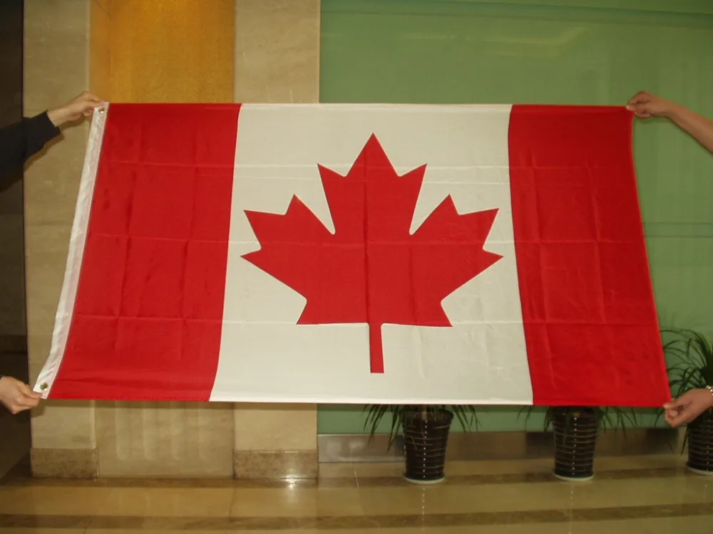 High quality cheap 3x5ft customizable size Canada flag national flag