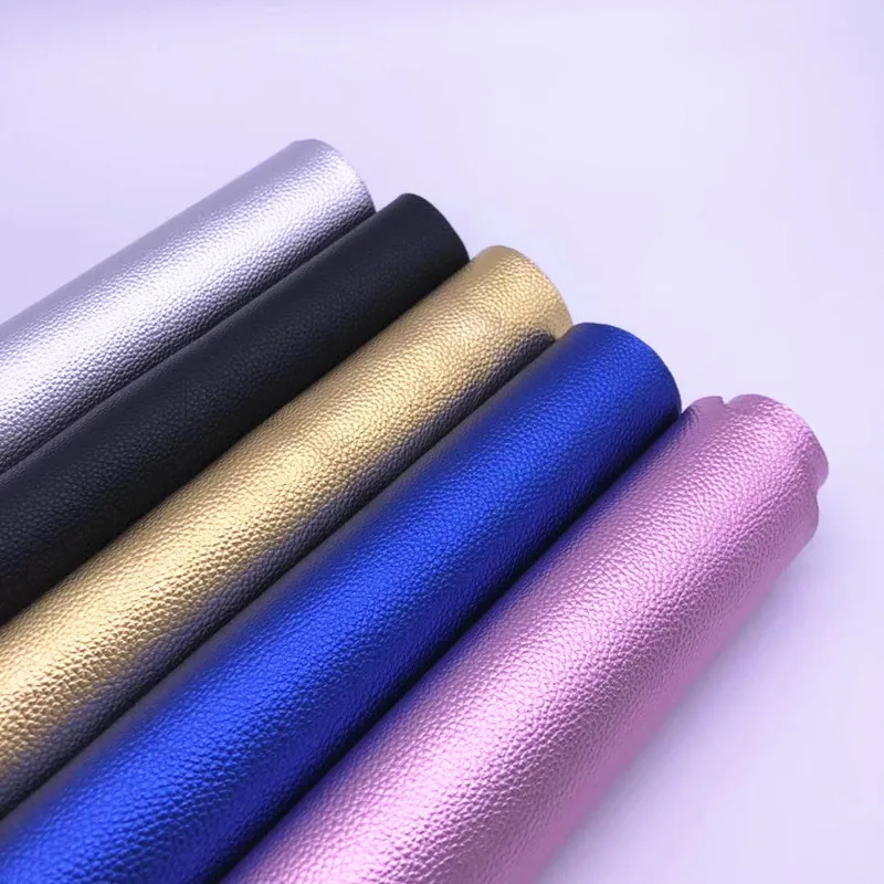 
Metal Lichi PU/PVC Leather For Bags Phone Case Cover DIY Fabric 