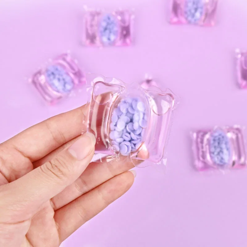 Multi-purpose Strong Detergent 5 in 1 Detergent Liquid Capsule Ball Laundry Scent Fragrance Beads for Home Dormitory