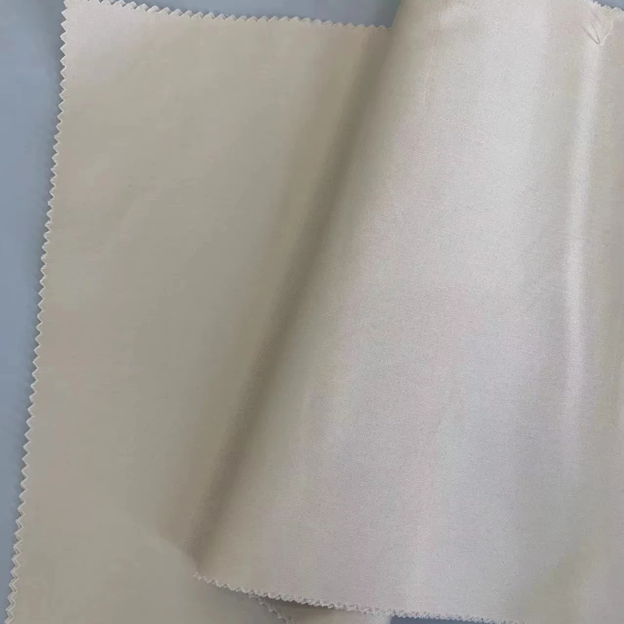 Factory Wholesale Polyester Cotton Single Dyed High Stretch Satin Fabric Single Dyed Fabric