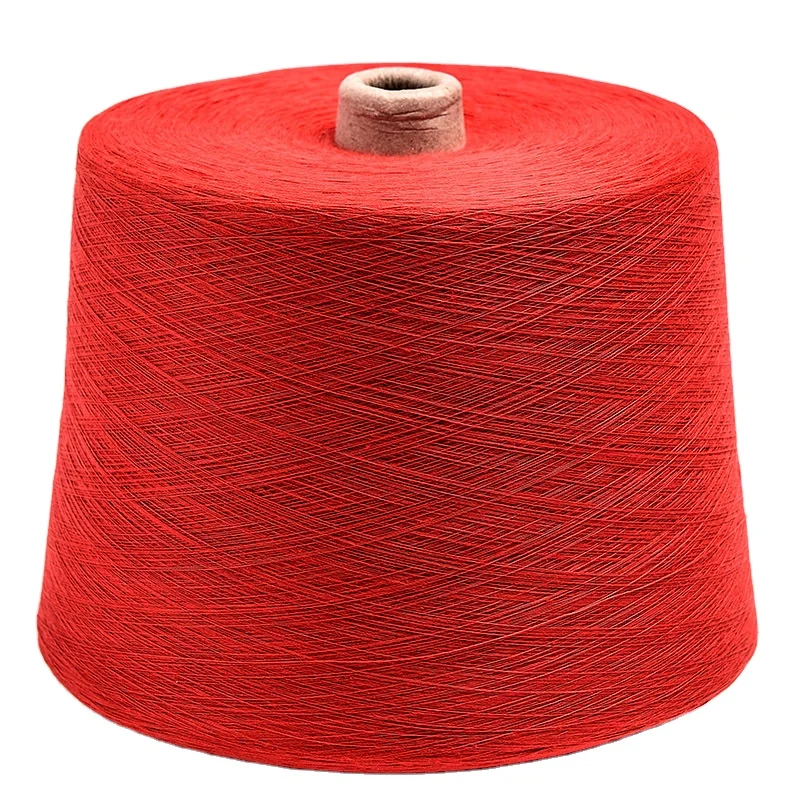 Good Strength Weaving Knitting Yarn Blended Price Open End Recycled Cotton Spun Yarn
