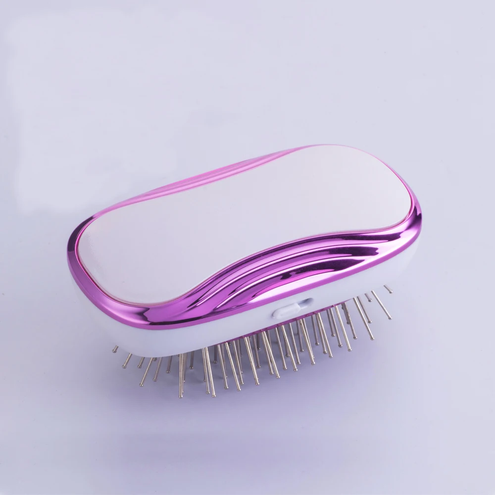 C&CBattery Operate  Ionic Vibration Head Massager Shampoo Scalp Brush Hair Washing Comb Body Shower Brush Bath Spa Massage Brush