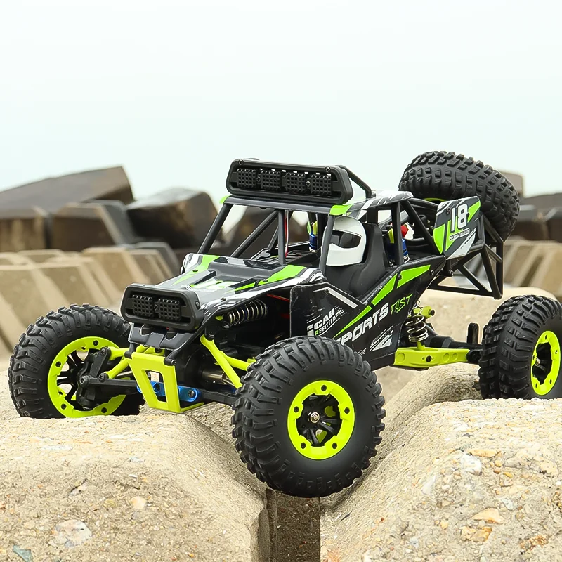 Full-scale four-wheel drive 50km/h power motor off-road high speed remote control car rc car with LED light